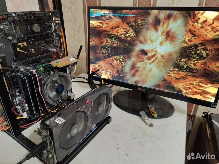 Видеокарта RX570 Asus 4gb strix