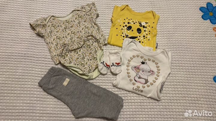 Детские вещи пакетом (новорожденный) 0-2 мес