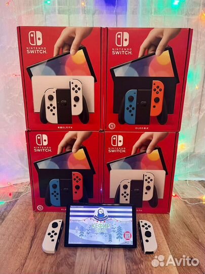 Новые Nintendo switch Oled 256/512гб, Любые игры