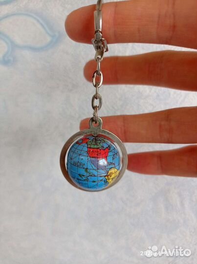 Брелок глобус СССР