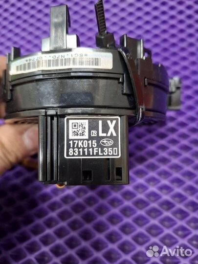 Шлейф-лента подушки безопасности Subaru Xv GT7