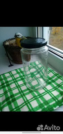 Банка стеклянная 0.5, 1, 1.7, 3 литра