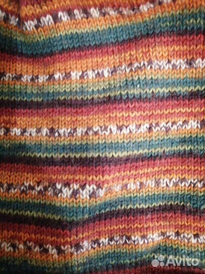 Шапка, шарф и варежки ручной вязки