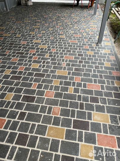 Укладка тротуарной плитки, Брусчатки, бордюра