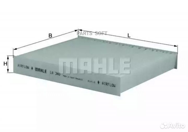 Mahle LA345 Фильтр салонный subaru impreza Estate