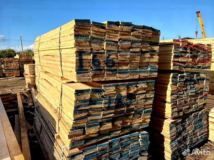 Доска обрезная 2 сорт 25х100x6 без посредников опт