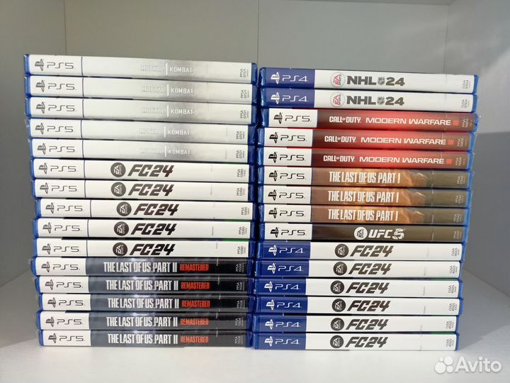 Диски ps4 ps5 оригинал новые