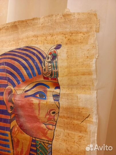 Картина на папирусе Тутанхамон