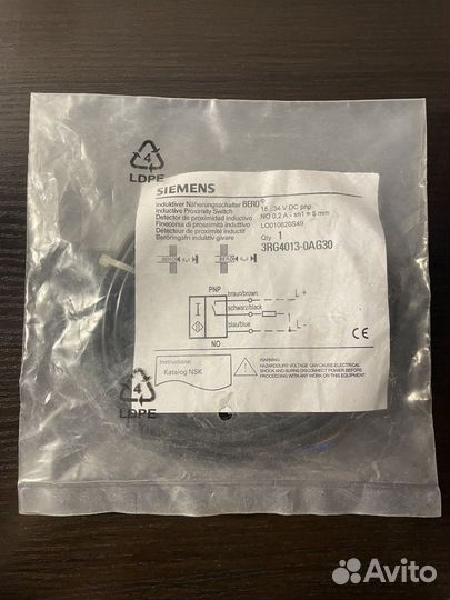 Бесконтактный датчик Siemens (Bero) индуктивный