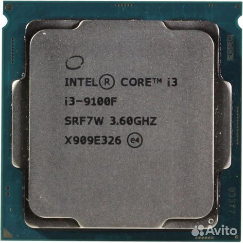 Новые Intel Core i3 9100f 4 Ядро 4.2Ghz (OEM)
