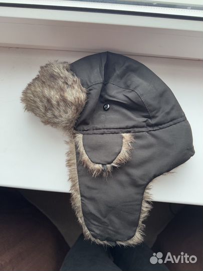 Шапка-ушанка зимняя с искуственным мехом
