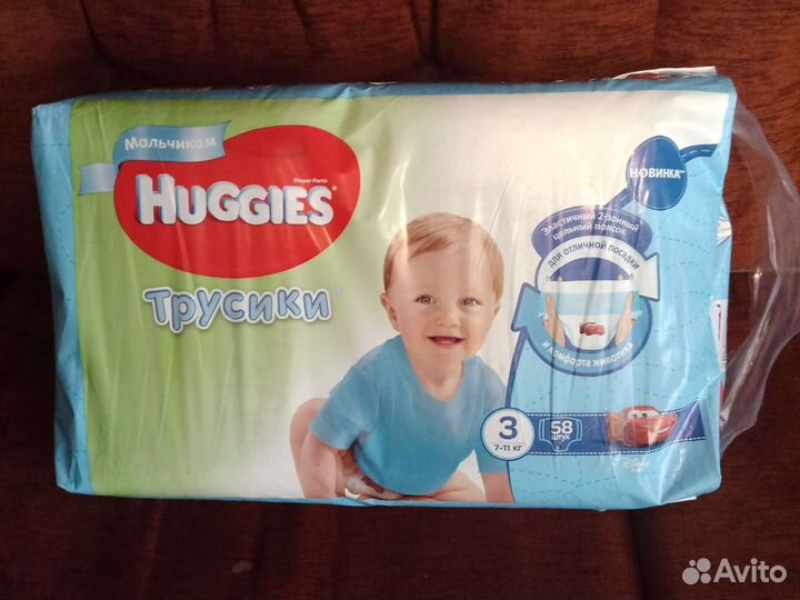 Huggies трусики 3 58 шт