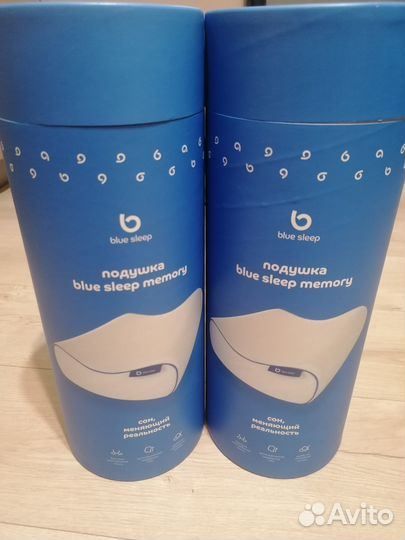 Новая подушка Blue Sleep Memory, упаковка вакуум