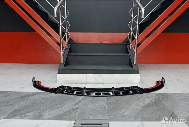 Сплиттер переднего бампера Mercedes W213 Brabus