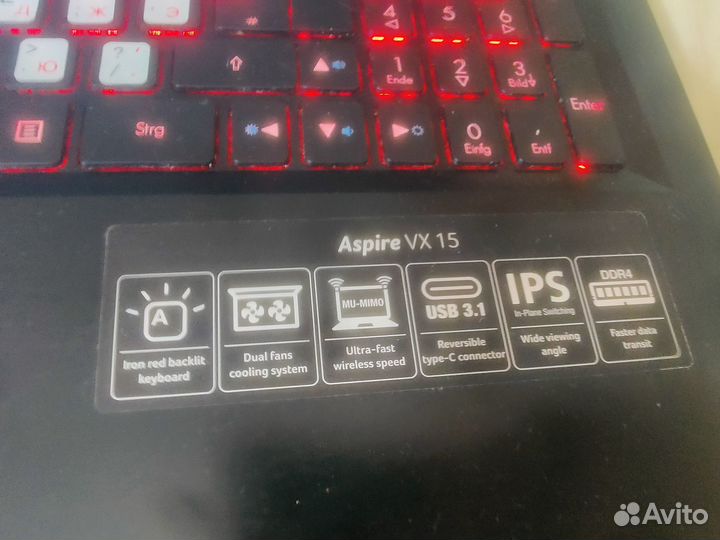 Игровой ноутбук Aspire VX 15 VX5-591G