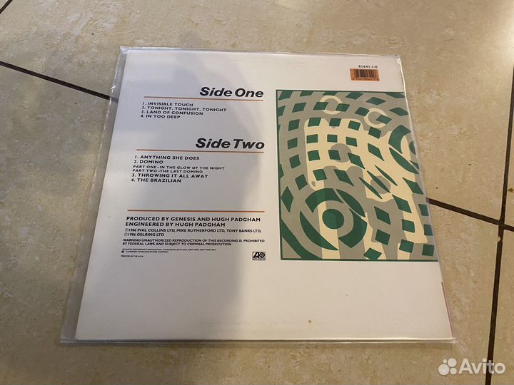 LP пластинка Genesis