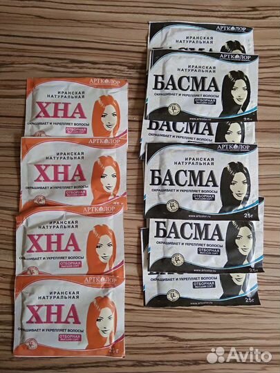 Хна для волос, басма для волос