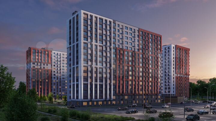 2-к. квартира, 58,8 м², 8/16 эт.