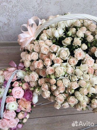 Живые цветы букеты пионовидные розы, букет роз