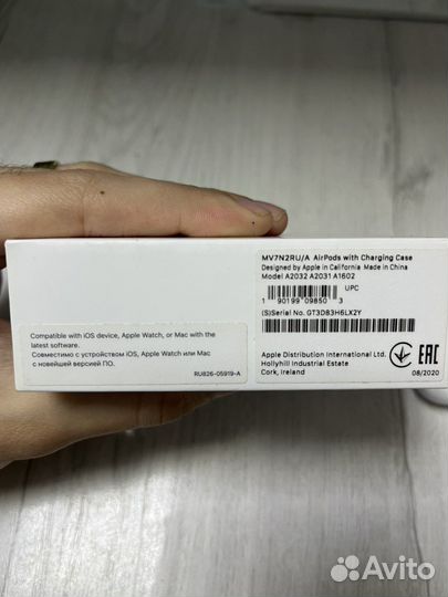 Air Pods 2 беспроводные наушники оригинальные