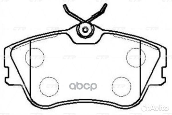 Колодки тормозные GK1245 CTR