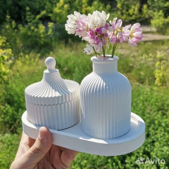 Гипсовые кашпо