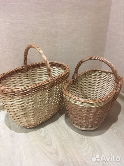 Корзина плетеная для грибов