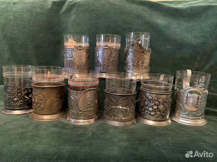 Подстаканники мельхиор алюминий СССР