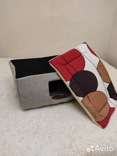 Лежанка домик для животных 3 в1 большой