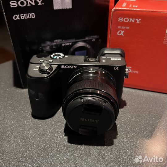 Камера sony alpha a6600 + объектив sony 35mm 1.8f