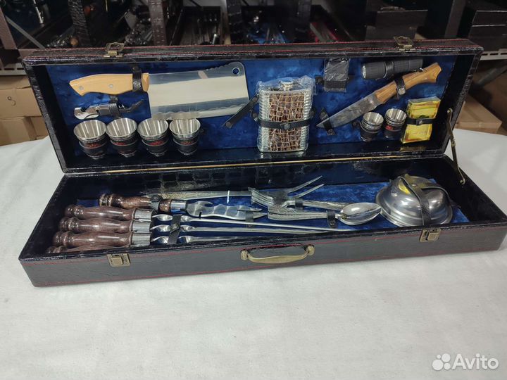 Шашлычный подарочный набор в кейсе