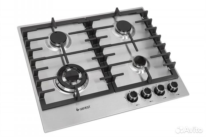 Газовая варочная панель Гефест 1214-01 К5 нержа