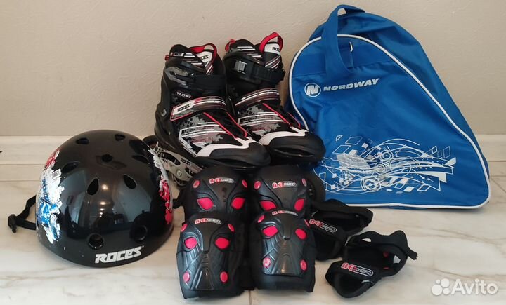 Ролики Roces 36-40 + шлем Roces M (54-56 см)