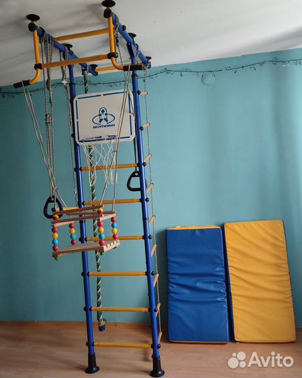 Шведская стенка romana, качели, кольцо баскетбольн