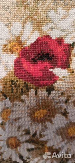 Картина вышитая крестиком, ручная работа