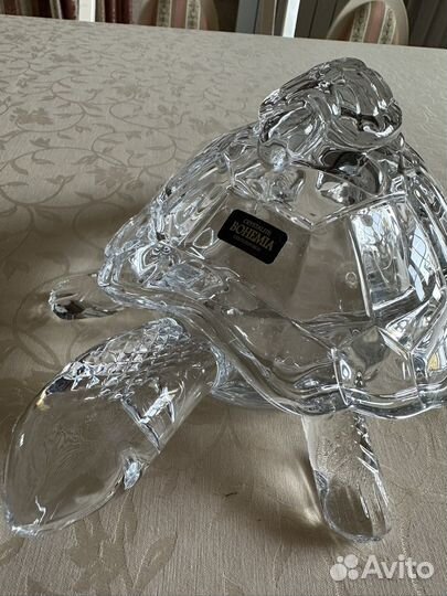 Хрустальная вазочка Черепаха Bohemia