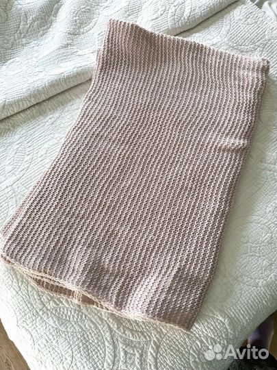 Плед икеа розовый вязаный 130 170 бу