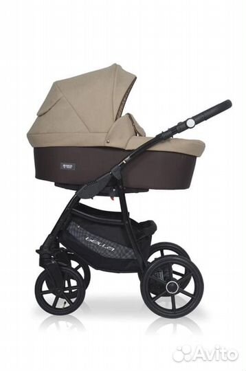 Коляска 3 в 1 Riko Basic Bella, цвет бежевый