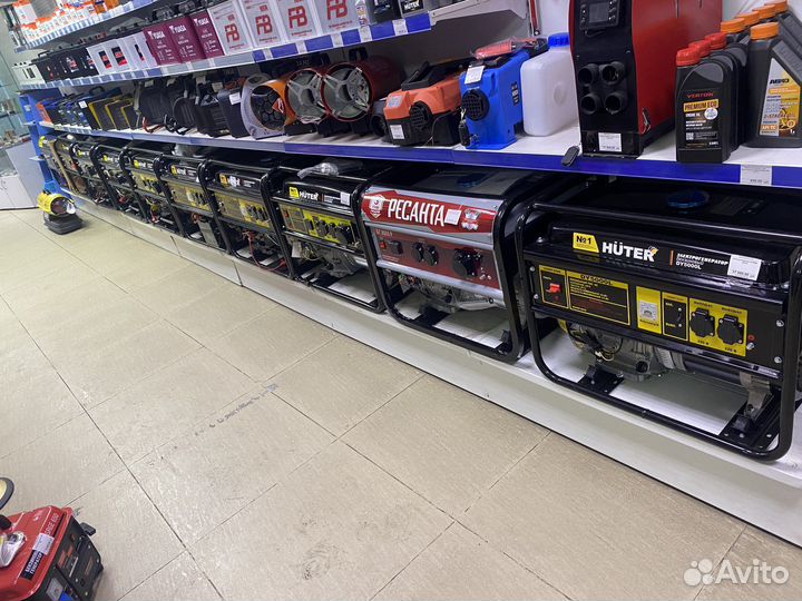Бензогенераторы в ассортименте huter