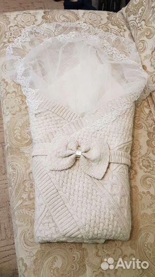 Вязанный Конверт на выписку