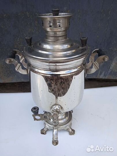 Самовар на дровах, углях старинный