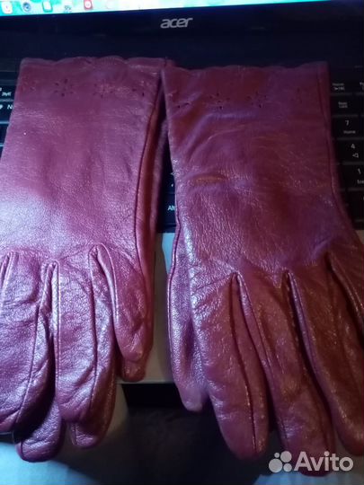 Перчатки женские натуральная кожа