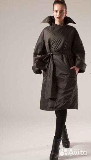 Дизайнерское пальто плащ