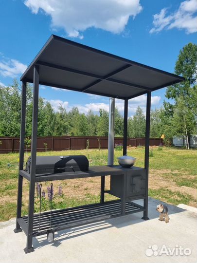 Мангал С крышей В стиле лофт