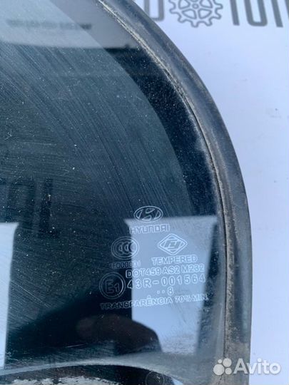Стекло двери заднее левое Hyundai Accent