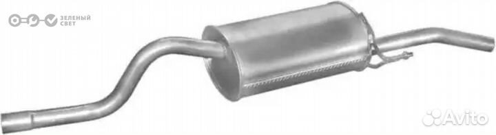 Polmostrow 21289 Глушитель задняя часть renault sy