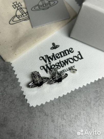 Vivienne westwood серьги и цепь (розовый)