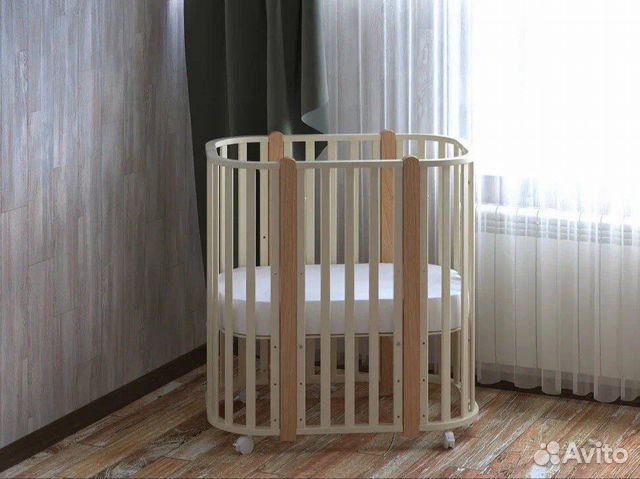 Кроватка-трансформер Marita 5в1 слоновая кость/бук