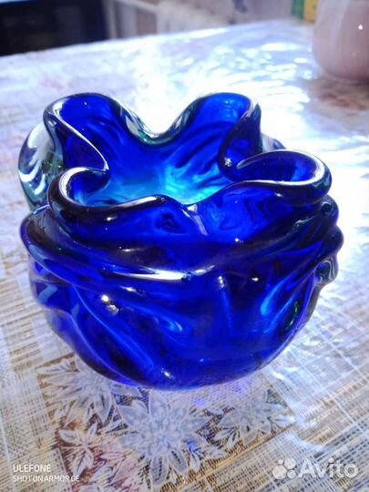 Пепельница СССР стекло