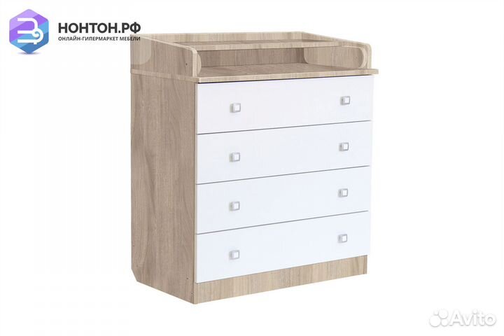 Комод Simple 1580 вяз / белый